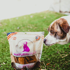 Loving Pets Natural Value Duck Tenders packaging highlights USA origin.
