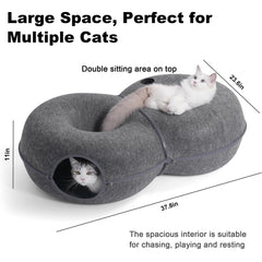 LovIntry cat tunnel with two diagonal entrances inviting playful exploration