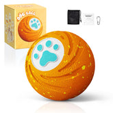 Lovkid Smart Interactive Dog Ball Orange for durable bite-friendly play.