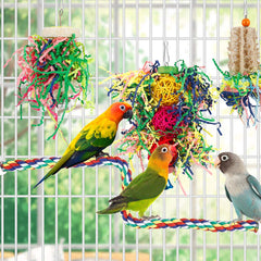 lovyoCoCo foraging toy with colorful crinkle paper stimulates curiosity.