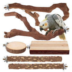 lovyoCoCo parrot-perch grapevine provides enrichment and climbing for birds.