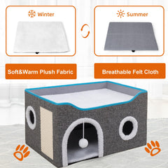 Loyareal two-sided mats provide warm velvet and cool linen options.