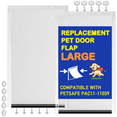 LPLSWYB 2-pack large dog door flaps pac11-11039 package includes screws for quick replacement
