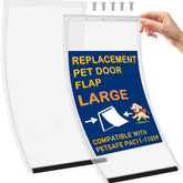 LPLSWYB large dog door flaps pack for secure weather sealing