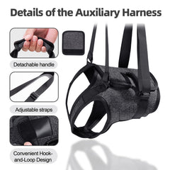 Lqyom dog sling potty-access opening allows potty breaks without removal