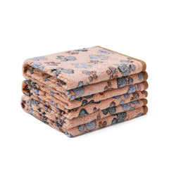 Luciphia blanket paw print close-up showing soft fleece for pets