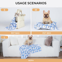 Luciphia elephant-pattern pink blanket close-up, ultra-soft texture.
