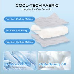 Luciphia cooling blanket in crate serves as a cozy liner.