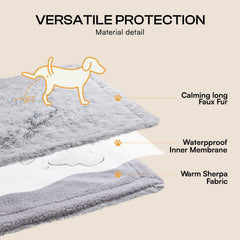 Luciphia large waterproof dog blanket folded display highlights reversible design
