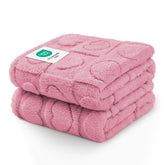 Luciphia pink soft fleece 30x20 blanket provides cozy warmth for small dogs.