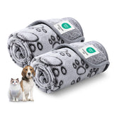 Luciphia premium soft dog blanket paw print front keeps pets warm and cozy