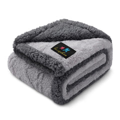 Luciphia waterproof pet blanket front view protecting a sofa from spills