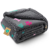 Luciphia waterproof pet blanket on sofa protects furniture from spills and fur