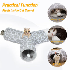LUCKITTY Interconnectable cat tunnel design for expanded play adventures