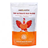 LuckyQworms trail mix bag front showing resealable packaging and high-protein content