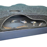 Lucky Critter aquarium underground tunnel cave curve enhances concealment and natural viewing for fish.