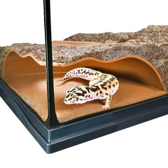 Lucky Critter reptile corner underground cave viewing hide offers a cozy, clear-viewing retreat.