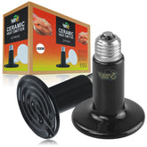 LUCKY HERP 150W ceramic heat emitter close-up highlighting durable build for steady warmth