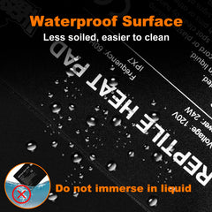 LUCKY HERP 24W heat pad provides quick, efficient warmth for reptiles and plants.