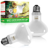 LUCKY HERP 75W 3rd-gen reptile lamp basking heat for bearded dragons