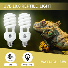 Lucky Herp bulb compatible with E26 sockets for easy setup.