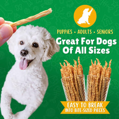 Lucky Premium Treats natural single-ingredient label emphasizes chicken