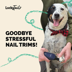 LUCKY TAIL nail grinder with dual LED lights for precise trimming