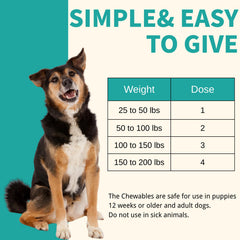 Luckyond pyrantel-pamoate praziquantel tablet for dogs with chewable texture and easy dosing.