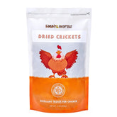 LuckyQworms dried crickets in a 1 lb bag ready for feeding reptiles and birds