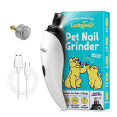 LuckyTail pet nail grinder shows quiet operation for stress-free trims