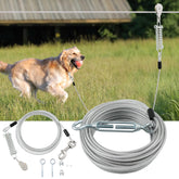LUFFWELL main cable 100ft enabling safe yard roaming for large dogs.