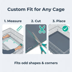 LUFTPETS EVA material close-up emphasizes durability for long-lasting cage protection