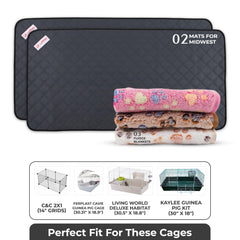 LUFTPETS waterproof cage liner protects surfaces and reduces leaks during playtime