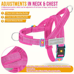 Lukovee adjustable neck and chest straps for easy wear.