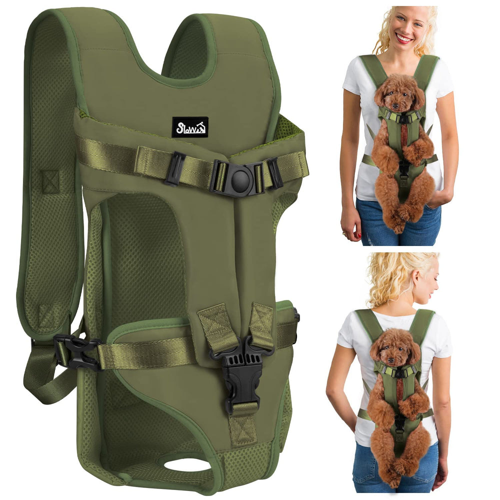 Lukovee dog backpack carrier, front-legs-out design for comfortable hikes