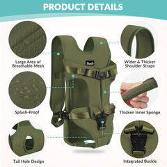 Lukovee carrier features ventilated mesh panel for cooling