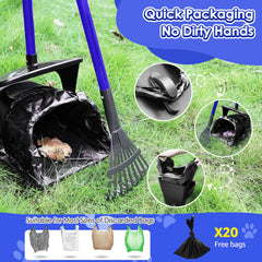 Lukovee pooper scooper bag-attachment enables quick bag changes.