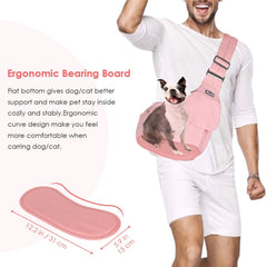 Lukovee sling with soft breathable fabric for pet comfort.
