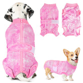 Lukovee recovery suit for dogs with zipper back for easy wearing