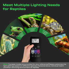LuminPacific UVB reptile light under mesh magnet mount