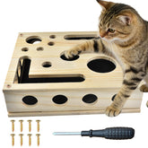 Lumixa reinforced cat nail file scratcher box interior sandpaper panels for claw care