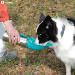Lumoleaf 2-in-1 bowl function enables easy drinking during outdoor adventures.