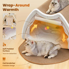 LUNNTE plush cushioned base for cozy, comfortable naps.