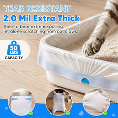 Lunoleum pre-separated liner is easy to pull out, reducing seam tearing.