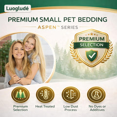 Luoglude bedding comes in eco-friendly, compostable packaging for easy disposal.