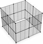 LURIVA small animal playpen 16-panel assembly showing modular setup for versatile habitats.