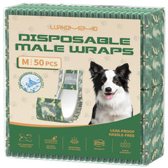 LURKOMEMO dog diapers medium adjustable belly band for secure wear