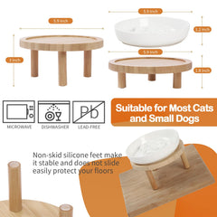 Lusifaco whisker-friendly bowl reduces whisker fatigue for flat-faced cats.