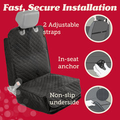 Lusso Gear non-slip backing keeps the cover in place.