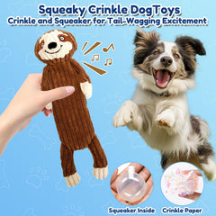 Luudoogs fox no-stuffing toy delivers crisp crinkle sounds to grab attention